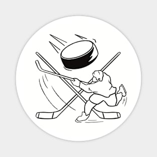 Hockey Player Design Ice Hockey Magnet